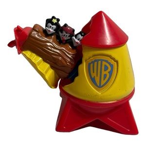 McDonalds 1995 Warner Bros Animaniacs WB ROCKET‎ Ship 3" Toy Wakko Yakko Dot